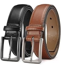 CHAOREN Reversible Belt Men 1 Piece - 1.25" Leather Dress Belt - Trim to Fit for Elegant Style