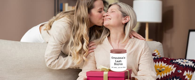 Homsolver Gifts for Grandma from Granddaughter Grandson, Christmas, Birthday, Mother and Grandparents Day, Lavender Scented Candles, Grandma’s Last Nerve