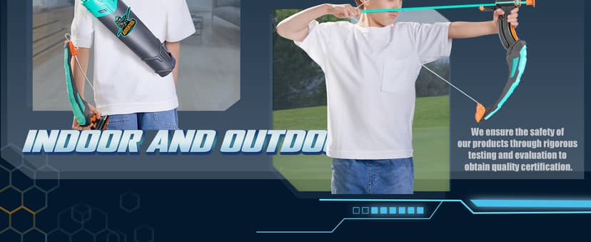 JOYIN Kids Bow and Arrow Set, LED Light Up Archery Toy Set with 9 Suction Cup Arrows, Target & Arrow Case, Indoor and Outdoor Hunting Play Gift Toys for Kids, Boys & Girls Ages 6-12