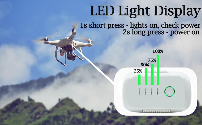 Phantom 4 Battery, 5870mAh 15.2V Intelligent Flight Drone Replacement Battery for DJI Phantom 4/4 Advanced/4 Pro/4 Pro V2.0/4 RTK