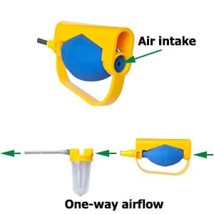 SUNYAY Diatomaceous Earth Powder Duster Multi-Purpose Powder Sprayer Indoor and Outdoor with Length Adjustable from 12" to 42"