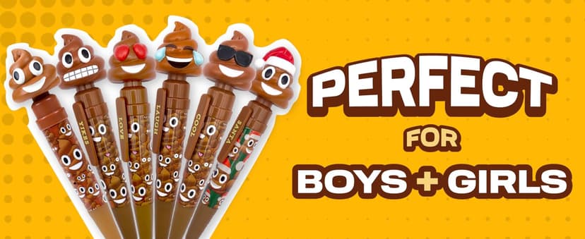 Farting Poop Pen with Multiple Funny Sounds - Perfect Novelty Gift for Teens, Kids & Boys - Functioning Pen & Prank Toy for The Entire Family, Fun Gag Gifts with Big Laughs (Original)