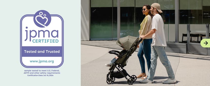 Mompush Lithe V2 Lightweight Travel Stroller, Compact Foldable Baby Stroller with Travel Bag, One-Hand Fold Stroller, Snack Tray, Mechanical Recline Seat, Airplane-Ready, Organizer & Rain Cover