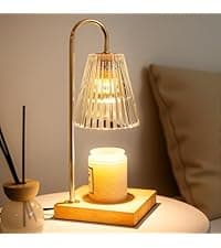 Candle Warmer Lamp with Timer Dimmer, Birthday Gifts for Mom Women Friend Sister, House Warming Gifts, Vintage Clear Wax Melt Warmer, Fall Decorations Office Apartment Dorm Room Home Decor