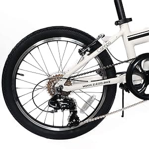 ZiZZO Campo 20 inch Folding Bike with 7-Speed, Adjustable Stem, Light Weight Frame