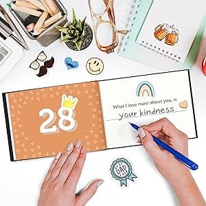 What I Love about Dad Book, Fill-in-the-Blank Book for Dad - Father's day Gifts for Dad from Daughter, Son, Kids - Birthday Gifts for Dad, Dad Birthday Gifts - Dad Christmas Gifts, Stocking Stuffer