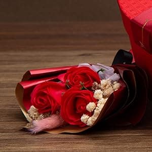 Mothers Day Gifts Mom Gifts Birthday Gifts Box for Girlfriend Wife Lover Valentine's Day Gifts for Women Heart-shaped Red Rose Love Gift Basket Love You Present Wedding & Engagement Anniversary Roman B0CP3X9LDL