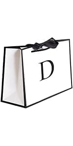 13" Birthday Gift Bag with Card Envelope Sticker Bow Ribbon and Tissue papers for Women Girls Design with Handles,13th-100th (EST.1975 50th, 13" W x 10.5" H x 4.3" D)