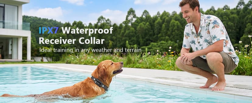 PATPET Shock Collar for Dogs - 4000FT Dog Training Collar with Remote, IPX7 Waterproof 4 Modes(Beep/Vibration/Shock/Safe) Dog Shock Collar, Rechargeable E-Collar for Small Medium Large Dogs(Dark Grey)