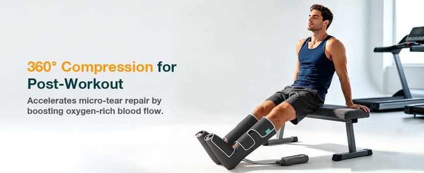 Leg Massager with Heat and Compression Helpful for Vericose Veins, Fatigue, Cramps, Swelling, Edema ALLJOY Leg Massager for Circulation and Pain Relief FSA,Gifts for Men Women B0DH1GWKJ6