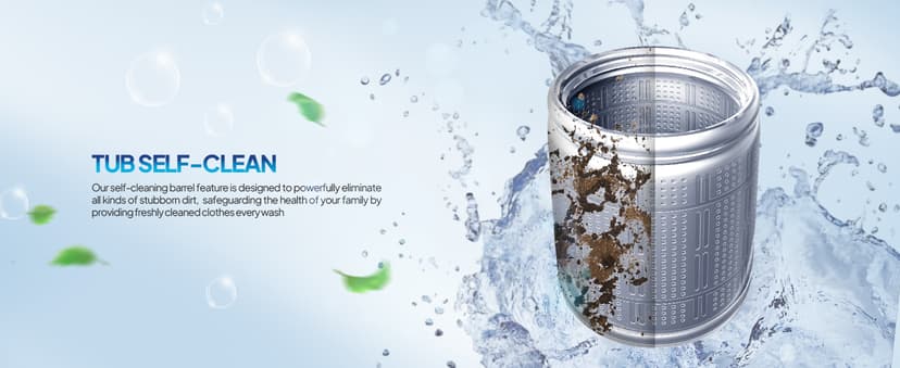 ROVSUN 30LBS Washing Machine, Full-Automatic Portable Washer with Stainless Steel Drum, Electric Laundry Machine, Washer and Spin Dryer Combo with Drain Pump for Home, Apartment