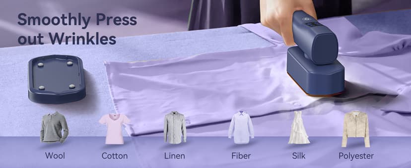 Steamer for Clothes,Sundu Portable 2-in-1 Travel Steamer&Iron,15s Fast Heat-up,100ml Water Tank,Ironing Gloves,25 Min Powerful Continuous Steam,1200W&4 Modes Light Steam Iron for Travel&Home(Blue)