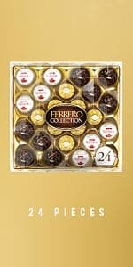 Individually wrapped hazelnut chocolate, gourmet chocolate candy for gifting a sweet treat or snacking Ferrero Rocher Chocolate Candy, Hazelnut Milk Chocolates, 42 Ct, 18.5 oz B07W738MG5