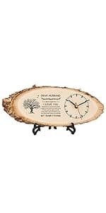 BeauGift Gifts for Grandpa Wooden Clock, Birthday Gifts for Grandpa from Granddaughter Grandchild, Best Grandpa Ever Gifts to My Grandpa Gifts