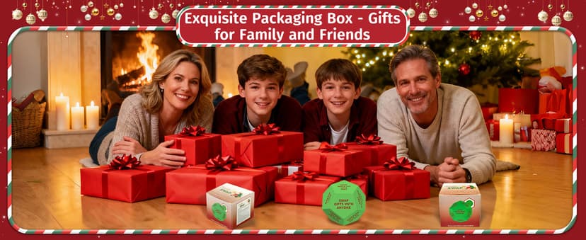 Santa Swap Gift Exchange Dice, 3 * 3in Exchange Gifts Family Game, Christmas Stocking Stuffers Gift Exchange Dice Games for Boys and Girls, Gifts for Xmas, Birthday, Party and Family Night, Holiday