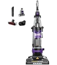 Eureka Upright Vacuum Cleaner for Carpet and Hard Floor,Powerful Vacuum with Dual Cyclone Suction,Swivel Steering,Anti-Tangle,Large Dust Cup,NEU612BL, Blue