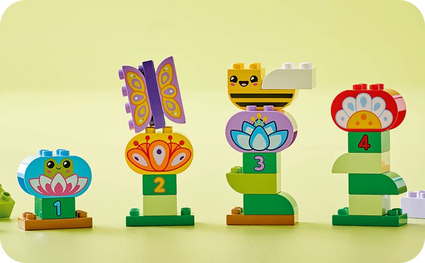 LEGO DUPLO Town Creative Garden & Flowers Building Toy Playset - Preschool Learning and Educational Flower Toy for Toddlers, Boys and Girls, Ages 2+ - Baby Gift Idea - 10444 B0DJ184XFZ