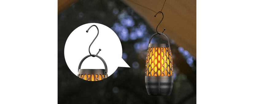 Outdoor Speakers Bluetooth Waterproof IPX6 with Flame Lights, Gadget Gifts for Dad Her Him, Hd Stereo Sound, BT 5.3 Multi-Sync to 100 Speakers, Portable Wireless Speaker for Patio Cafe Decor Party