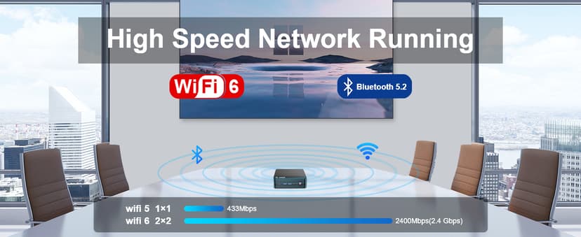 Beelink Ser5 Pro mini PC, AMD Ryzen 5 5500U (Up to 4.0GHz,6C/12T), 16GB DDR4 500GB PCle SSD,mini Computer Support 4K Triple Display/2.5G LAN/WiFi6/BT5.2, Home/Office Mini Desktop Computer