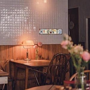 Street Sign Gift for Father Vintage Papa's Garage Wall Decor Metal Tin Signs B0DCW43G3J