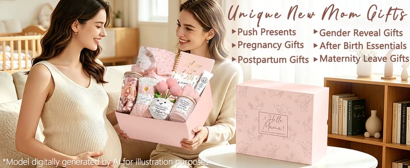 Postpartum After Birth Essentials Kit Pregnancy Gift Basket for Expecting Pregnant First Time Mom Gender Reveal Push Present New Mom Care Package Postpartum Essential Pregnancy Gifts for New Mom to Be B0GXZYZQVB