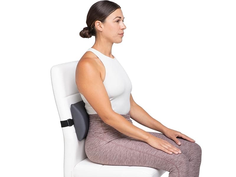 OPTP The Original McKenzie Slimline Lumbar Support – USA-Made Lower Back Support for Office Chair, Car Back Support, and Travel Lumbar Pillow. The Preferred Lumbar Cushion by Physical Therapists.