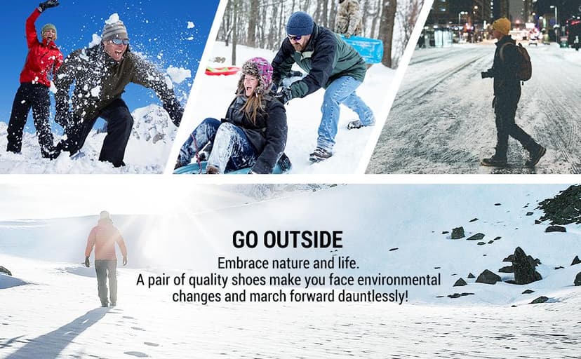 NORTIV 8 Men's Waterproof Winter Snow Boots AVENUE