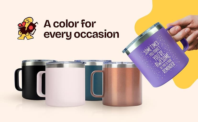 Birthday Gifts for Women Friendship - Sometimes You Forget Your Awesome Gifts Purple Coffee Mug for Her 14oz Inspirational Unique Graduation Gift Ideas 2025 Thank You Gift for Teachers Appreciation