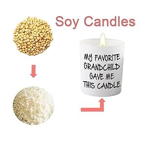 BFJLIFE Gifts for Grandma Grandpa Funny Novelty Unique Christmas Fathers Day Birthday Gifts for Grandpa Grandma Grandparents Lavender Scented Soy Candle