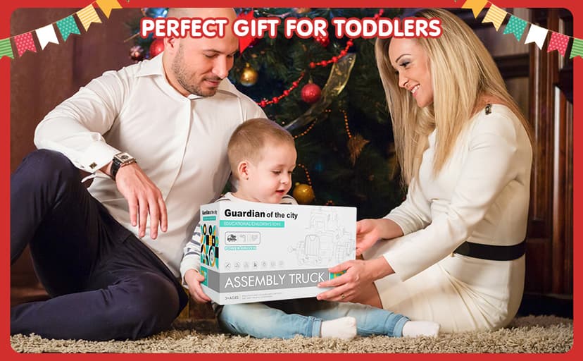 BASUN Toddler Take Apart Toy Set with Electric Drill, DIY Electric Train Assembly, STEM Building Learning Toys, Xmas Gifts for 3-8 Year Old Boys & Girls