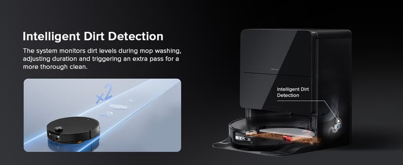 roborock Saros 10 Robot Vacuum and Mop, 22,000Pa Suction, AI Obstacle Avoidance, 3.14-inch Ultra Thin, Intelligent Dirt Detection, Zero Tangling Main Brush, Hot Water Mop & Dock Self Cleaning