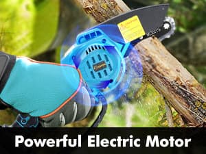 Saker Mini Chainsaw,Portable Electric Chainsaws Cordless,Handheld Chain Saw Pruning Shears Chain Saws for Tree Branches,Courtyard,Household and Garden,Christmas Gifts for Men Dad Husband Women