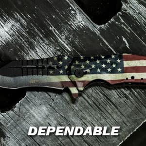 MTECH USA 8" Pocket Folding Knife Blade - Rescue Pocket Knife - Hunting Knives, Military, EDC - Survival and Camping Gear