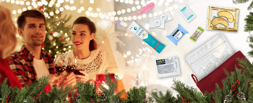 Hangover Kit (1 Pack) Pre Filled Party Favors, Goodie Bags, Gift for Bachelorette, Wedding, 21st Birthday, Girls Trip and All Celebrations