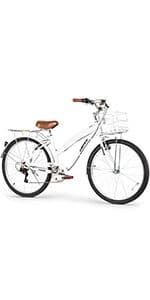 WEIZE Mountain Bike, 26/27.5 inch Outdoor Cycling Bike,18-Speed/High-Carbon Steel/Dual Full Suspension, Adjustable Ergonomic Seat for Men Women Adult, MTB Bicycle with Suspension Fork,Sleek Colors