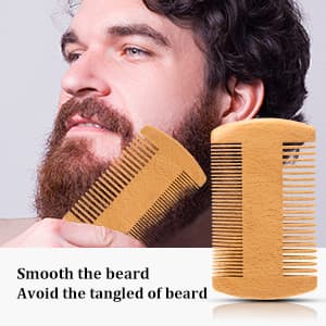 Mens Gifts - Beard Kit with Oil, Balm, Brush, Comb, Scissors, E-book, Outfits Men's Grooming Routine, Anniversary & Birthday Gifts for Men, Him, Husband, Boyfriend, Son, Male Friend, Brother, Dad