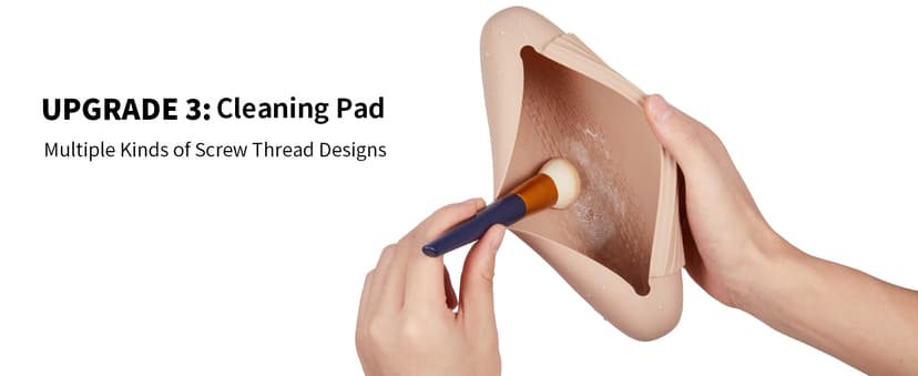 Silicone Makeup Brush Holder Travel Cosmetic Bag:Soft Portable Cosmetic Face Brushes Holder with Upgrade Anti-Fall Out Magnetic Closure, Large Travel Makeup Brush Case - Walnut