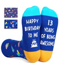 HAPPYPOP Official Teenager Girl Birthday Gifts - 13 Year Old Teen Girls Sock Gifts