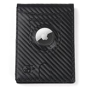 Zitahli Men's Wallets Airtag Holder Slim Rfid Leather with Gift Box