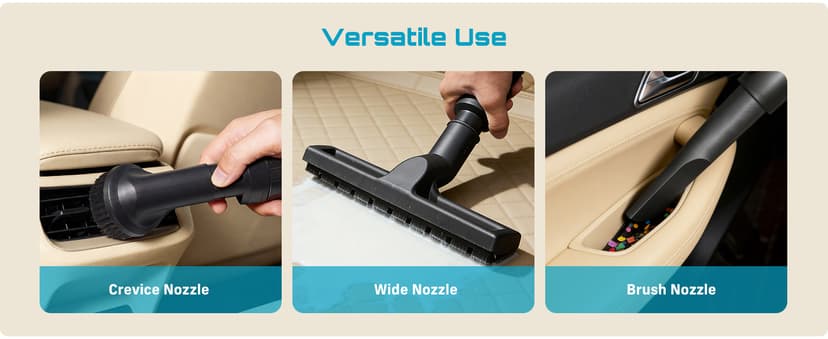 Seesii Garage Vacuum Wall Mounted Shop Vac, 6.6 Gallon 5.5 Peak HP Shop Vacuum Wet and Dry with 30Ft Flexible Hose, Attachments, Storage Bag, Cartridge Filter Ideal for Garage, Car, Workshop, Home