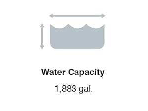 Intex 14.75' x 86" x 33" Rectangular Frame Above Ground Outdoor Backyard Swimming Pool with Flow Control Valve for Quick Draining, Blue - Pool Only