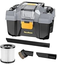 20V Cordless Vacuum Cleaner-Wet/Dry Shop Vac,2.6 Gallon Capacity,Compatible with DeWALT Batteries (Bare Tool - No Battery & No Charger),Ideal for Cleaning Car,Home Spaces,and Workshops RCSV-20