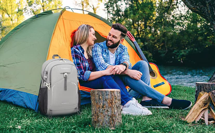 35L Lightweight Packable Backpack – Durable Foldable Daypack for Travel, Hiking, and Gym (Black)