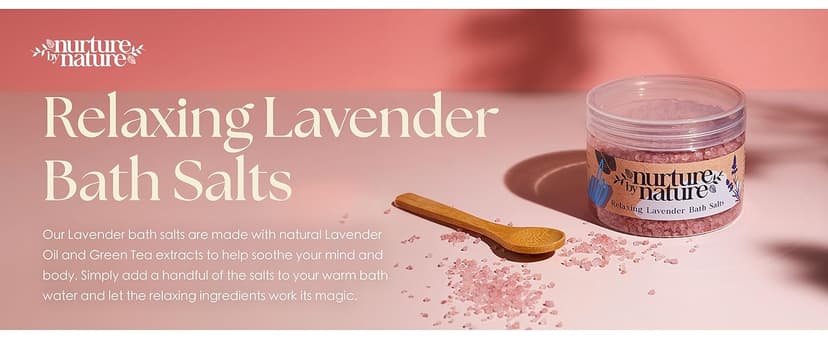 NURTURE BY NATURE Relax & Calm Christmas Gift Basket – Spa Gifts for Women with Bath Bomb, Hand Cream, Lavender Pillow Mist & Scented Candle - Vegan - Stocking Stuffers, Holiday Gifts, Gifts for Mom