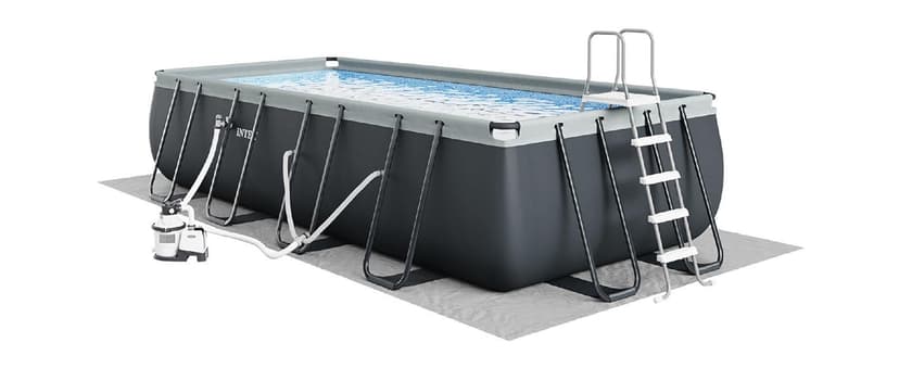 Intex 26363EH Ultra XTR Deluxe Rectangular Above Ground Swimming Pool Set: 24ft x 12ft x 52in – Includes 2100 GPH Sand Filter Pump – Easy Assembly