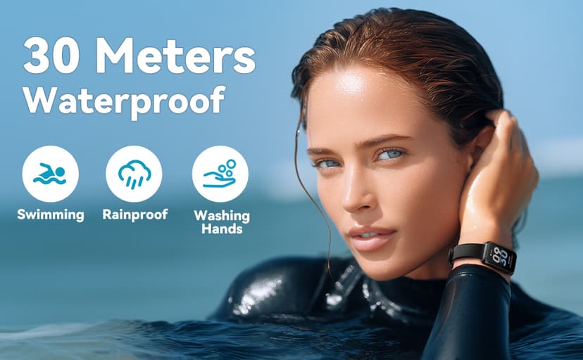 Pedometer Watch No App/Phone Required Slim Fitness Tracker, 30 Meters Waterproof 1.47'' Smart Watch, Heart Rate & Blood Oxygen Monitor Step Counter for Men Women