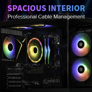 STORMCRAFT Sirius AI Gaming Desktop - Intel i5 14400F up to 4.7GHz, RTX 5060 GDDR7, 32GB DDR5 RGB 6000MHz, 1TB NVMe Gen4 SSD, Intel B760 Motherboard, 650W Gold PSU, Win 11 Home VR Ready