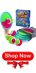 Ayeboovi Toss and Catch Ball Game Outdoor Toys for Kids Yard Games Beach Toys Outside Games for 3 4 5 6 7 8 9 10 Year Old Boys Girls (Upgraded)