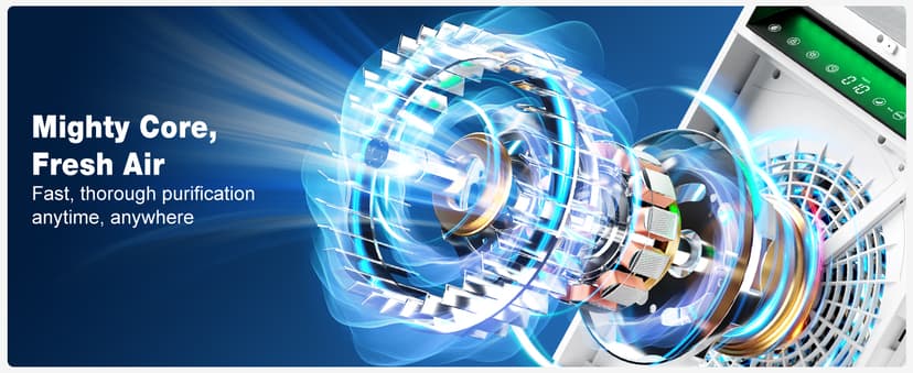 KNKA Air Purifier for Home Bedroom Large Room Up to 3,500 Ft², HEPA Air Cleaner with Washable Pre-Filter, AHAM VERIFIDE, AQI Display, ECO Mode, Pet Mode for Pets, Allergies, Dust, Pollen, APH4000