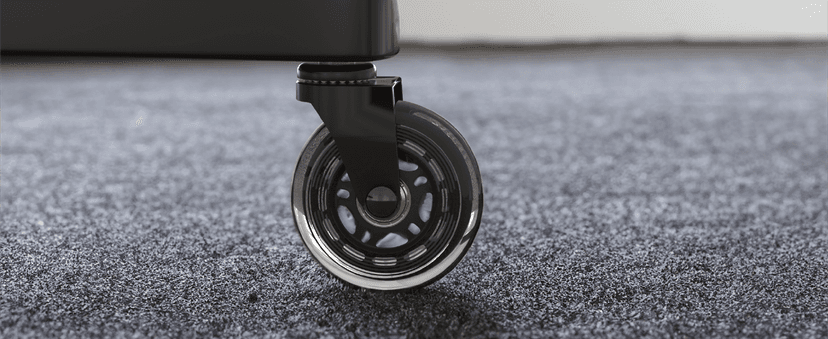 Lifelong Office Chair Wheels Replacement Rubber Chair Casters Safe for Hardwood Floors and Carpet, Set of 5, Heavy Duty Casters for Chairs Desks to Replace Office Chair Mats - Universal Size